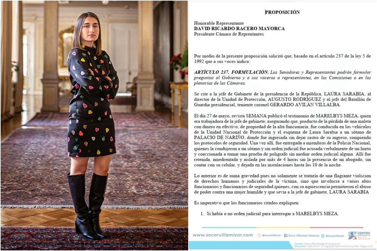 Laura Sarabia, jefe de gabinete del gobierno Petro, será citada a debate de control político en la Cámara de Representantes: