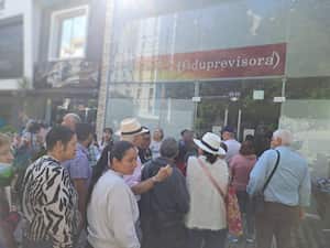 La foto tomada por la docente María Antonieta Cano Acosta dando cuenta de las precarias atenciones en salud a los docentes