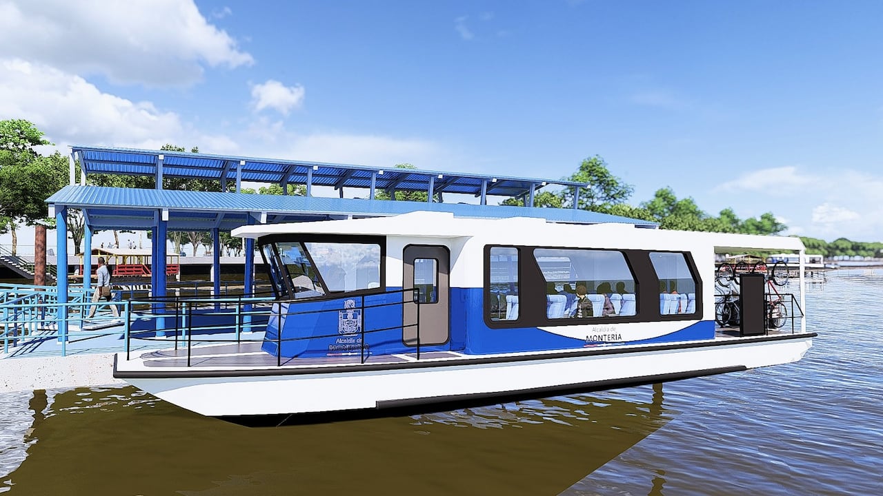Buses fluviales en Montería.