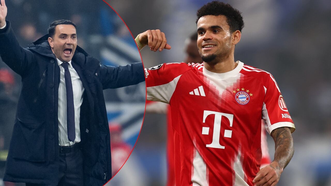 Técnico del Atalanta y Luis Díaz.