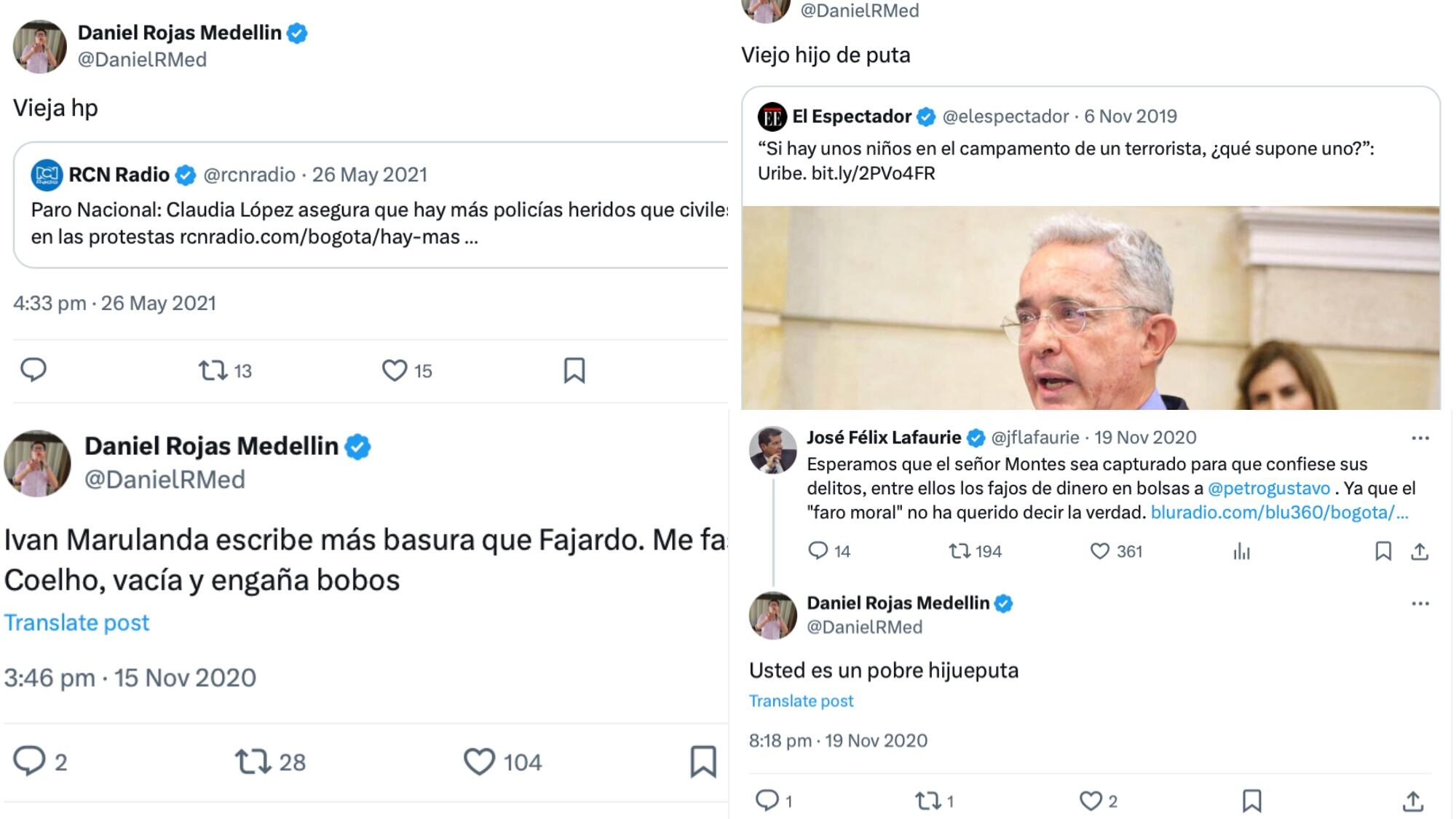 Trinos de Daniel Rojas.