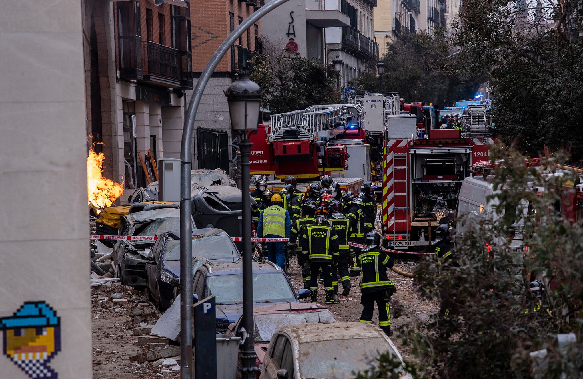 Explosión en Madrid.