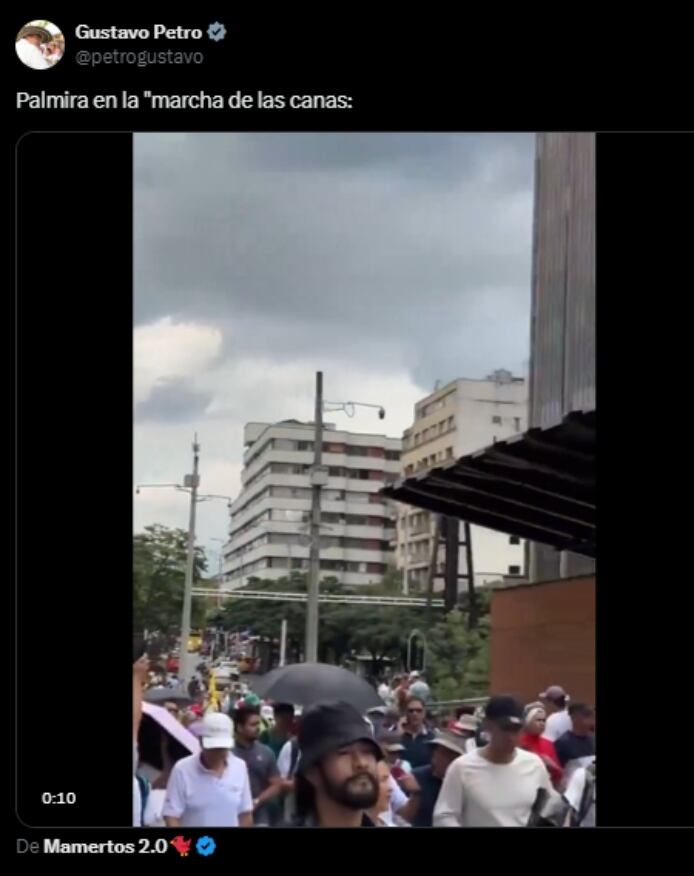 Esta fue la publicación con la que Petro cometió el error.