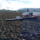 La avioneta accidentada en Gachancipá.