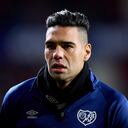 Falcao con los colores del Rayo Vallecano español, su último equipo hasta ahora.