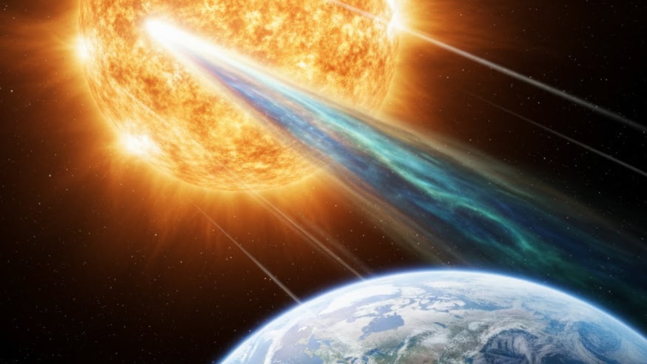 El cometa 3I/ATLAS ha desconcertado a los astrónomos al aumentar su brillo siete veces más rápido de lo esperado. (imagen generada con IA)