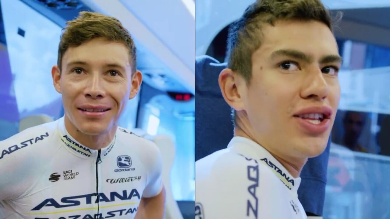 Miguel Ángel López - Harold Tejada, corredores del Astana