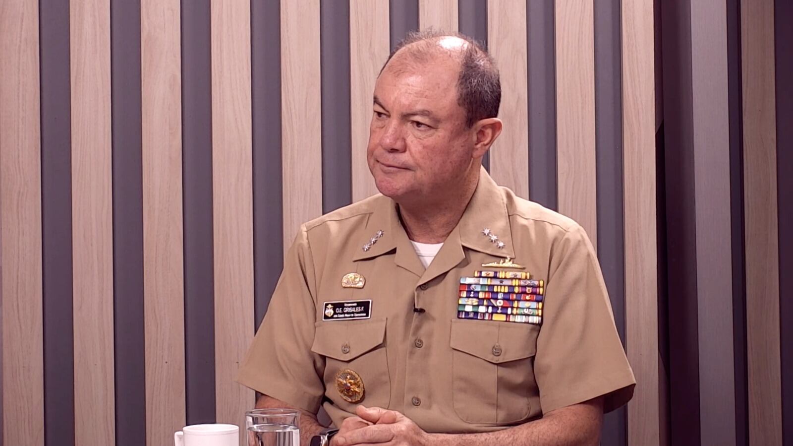 Vicealmirante, Orlando Grisales, Jefe de Operaciones de la Armada.