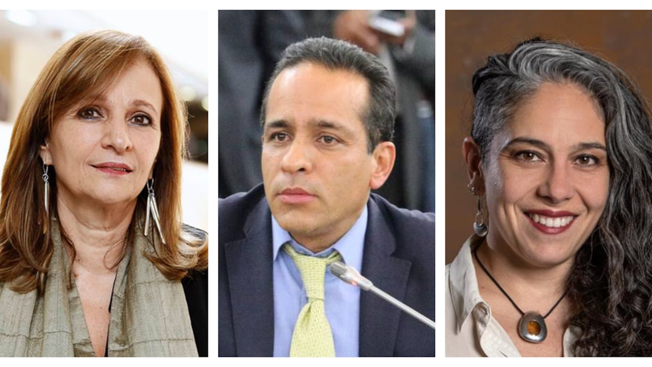 Ángela María Robledo, Alexánder López y María José Pizarro.