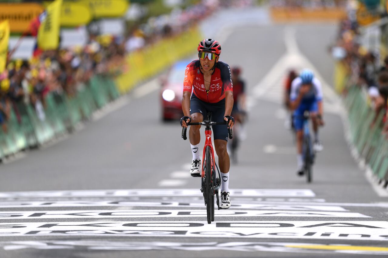 Egan Bernal en la etapa 5 del Tour de Francia.