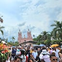En la ciudad de Buga se realizó la procesión del viacrucis del Señor de los Milagros.