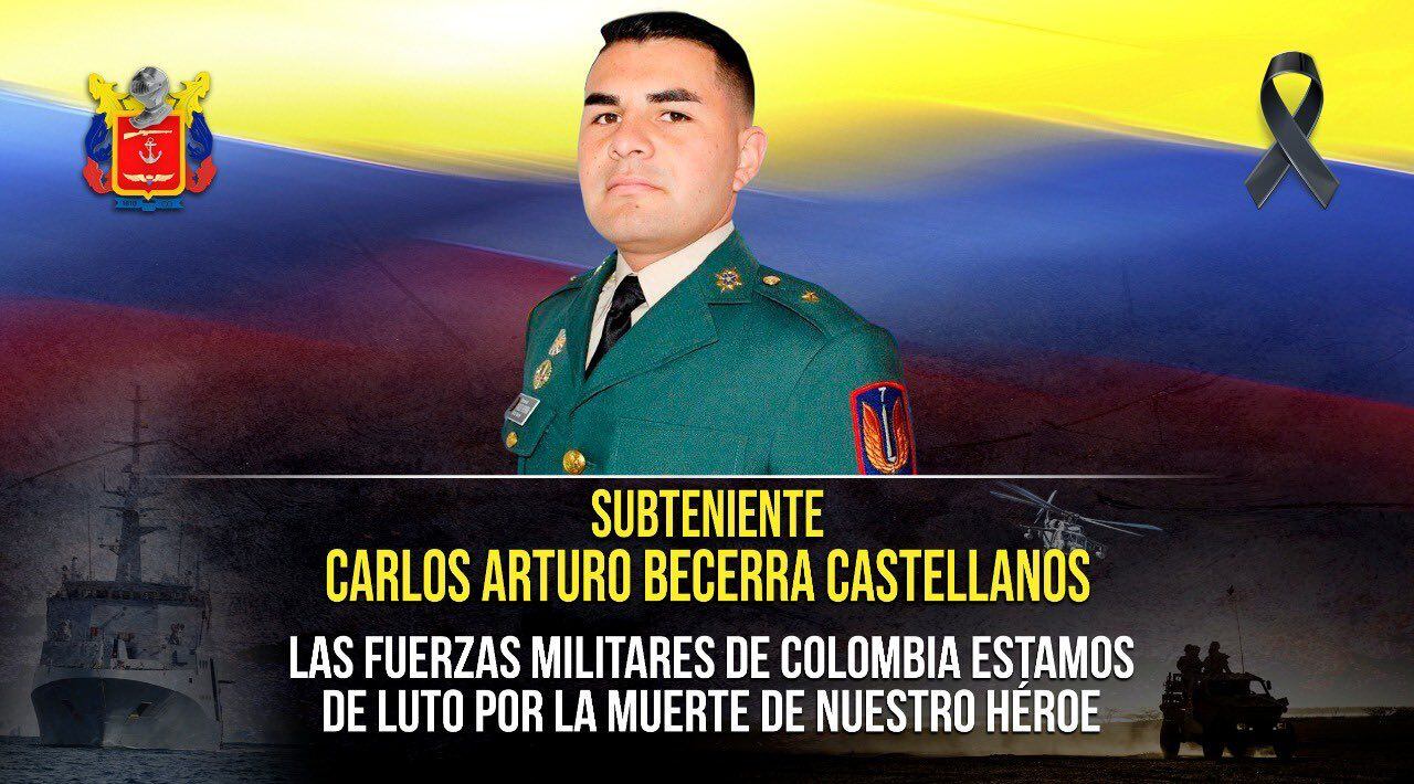 El oficial fue secuestrado y asesinado en noviembre de 2020 en zona rural de San José del Guaviare.