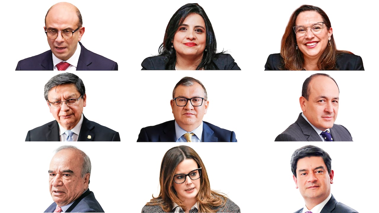 Los magistrados de la Corte Constitucional.