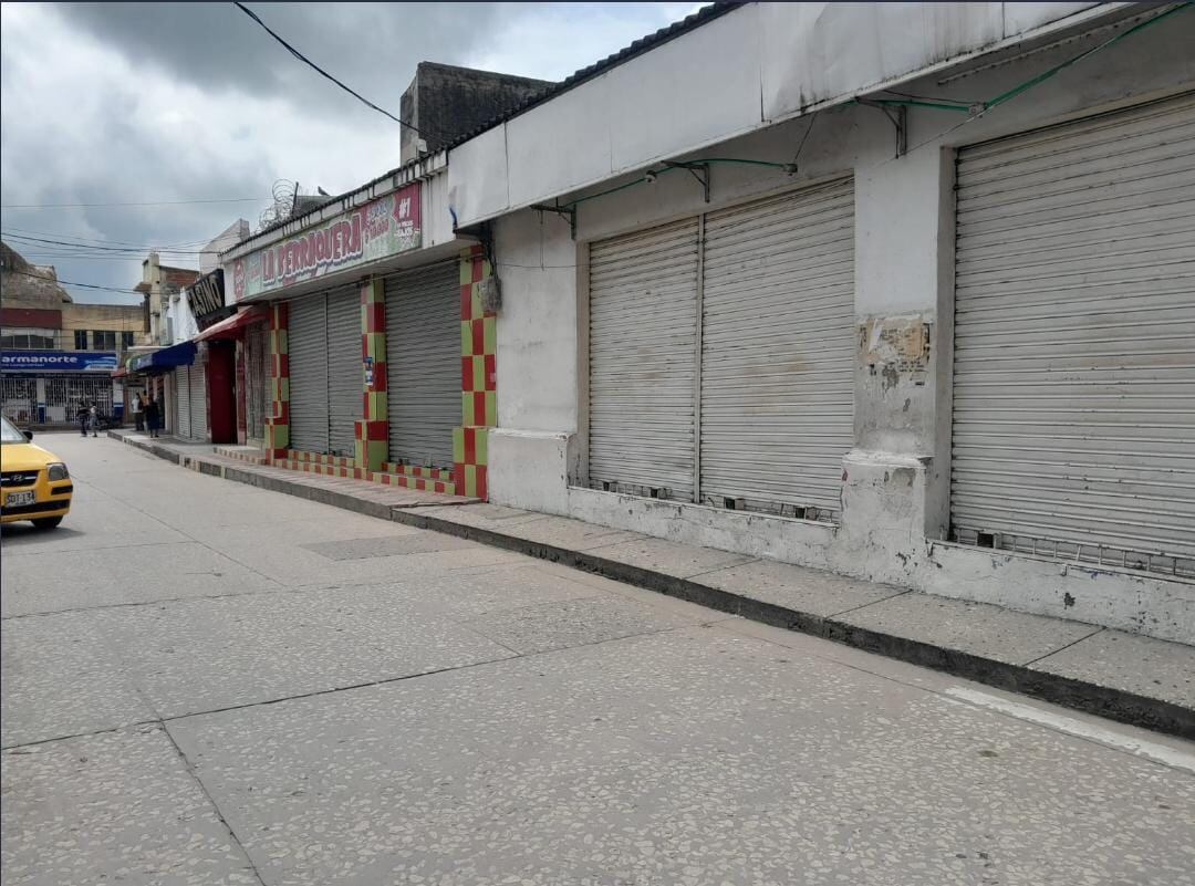 Así amaneció el sector del comercio en el municipio de Soledad.