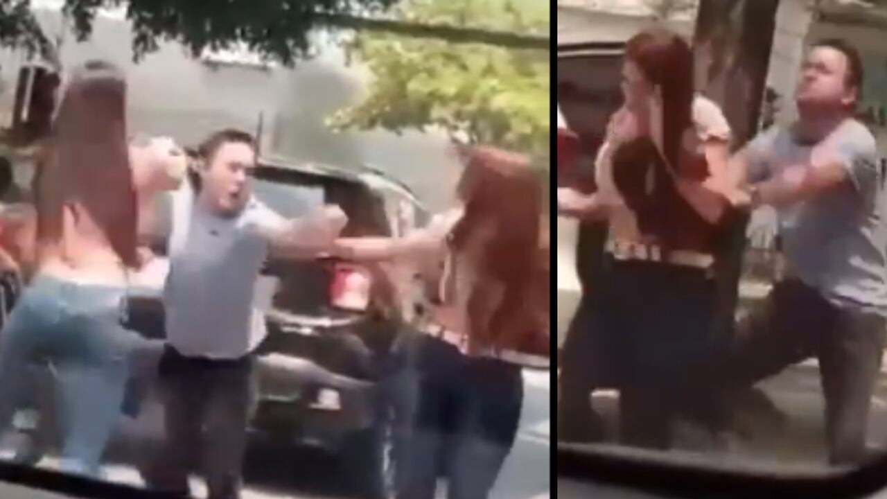 En Cali, un sujeto agredió a dos mujeres en plena vía pública.