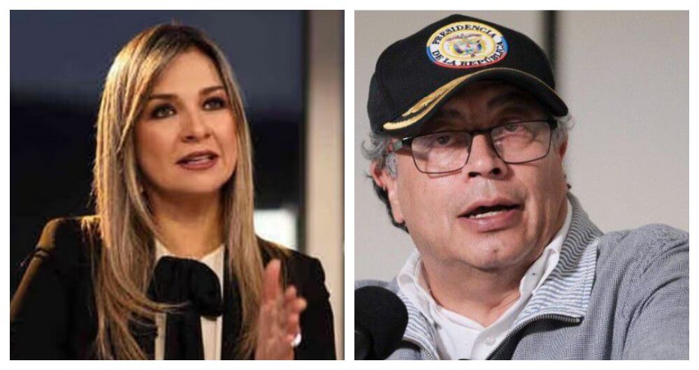 Vicky Dávila y Gustavo Petro