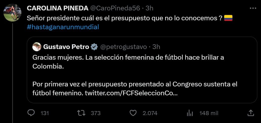 Trinos Polémica Petro Selección Femenina