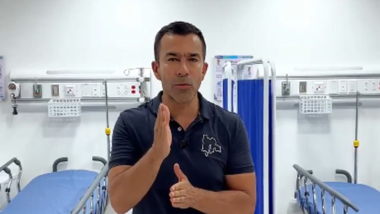 El gobernador de Cundinamarca se refiere a la entrega del servicio médico y a los avances de la nueva sede de salud de Anapoima.