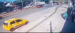 Accidente de tránsito en la vía Piedecuesta - Floridablanca