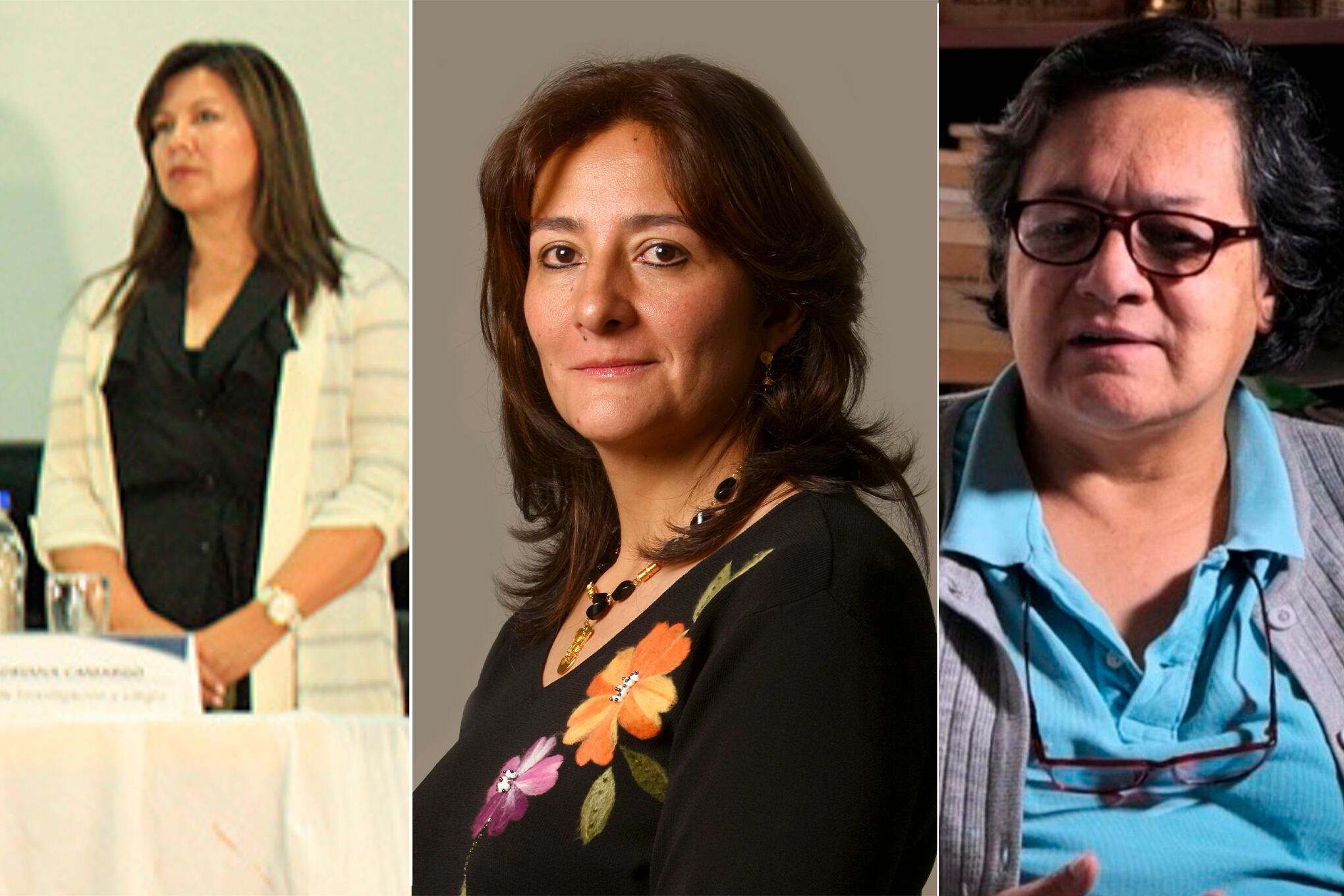 Luz Adriana Camargo Garzón, Ángela María Buitrago Ruiz y Amelia Pérez Parra.