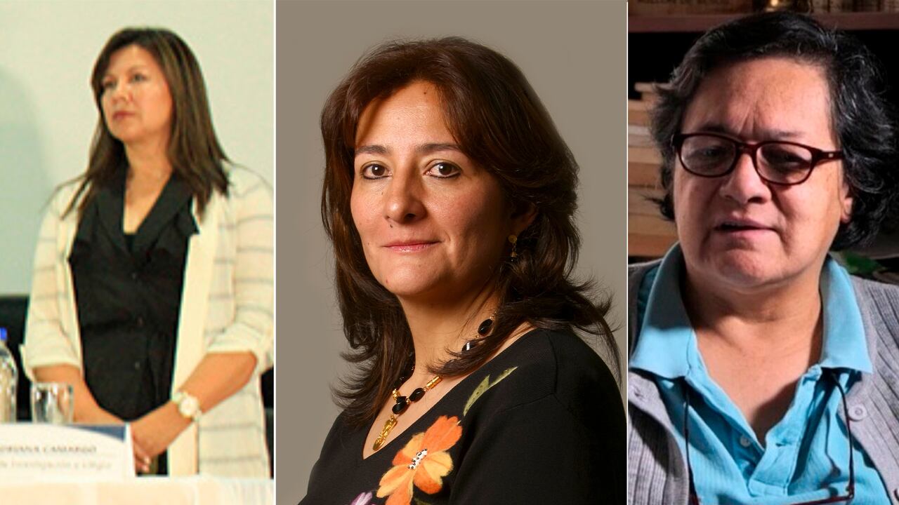 Luz Adriana Camargo Garzón, Ángela María Buitrago Ruiz y Amelia Pérez Parra.