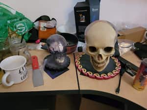 Altar de “Alias ‘Patrick’, capturado por la Policía.