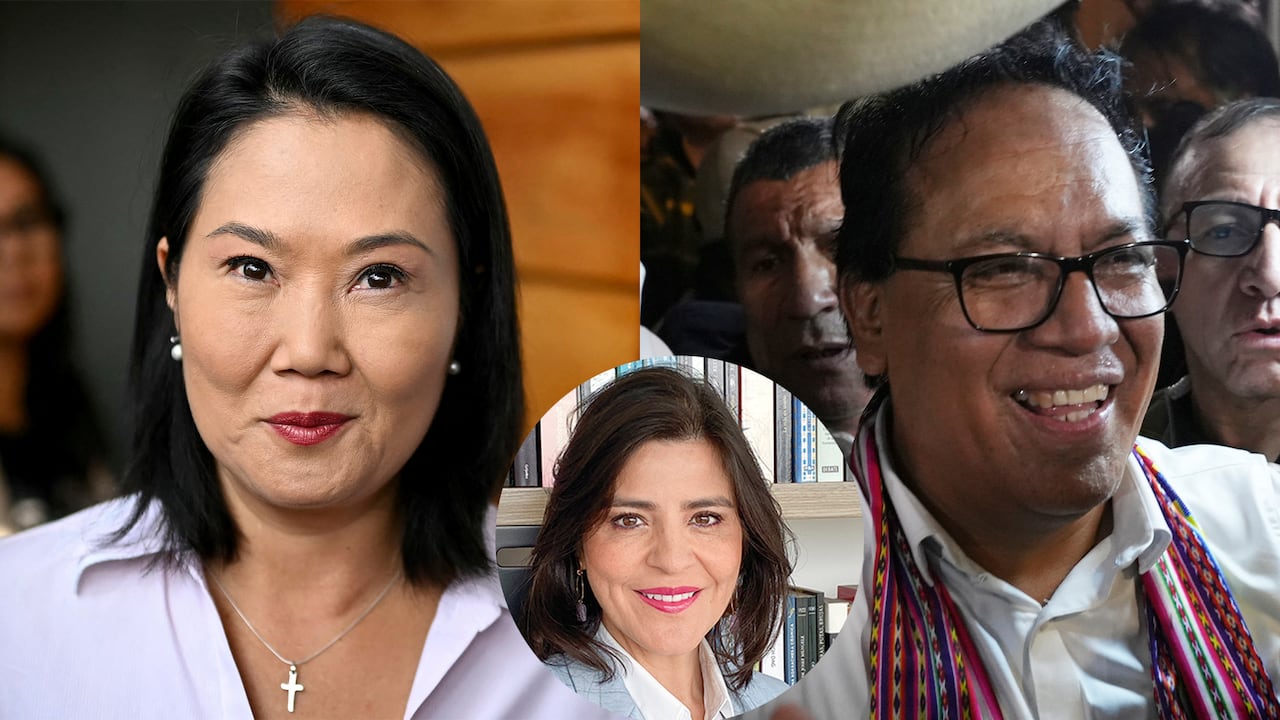 Keiko Fujimori, Clara Elvira Ospina y Roberto Sánchez.