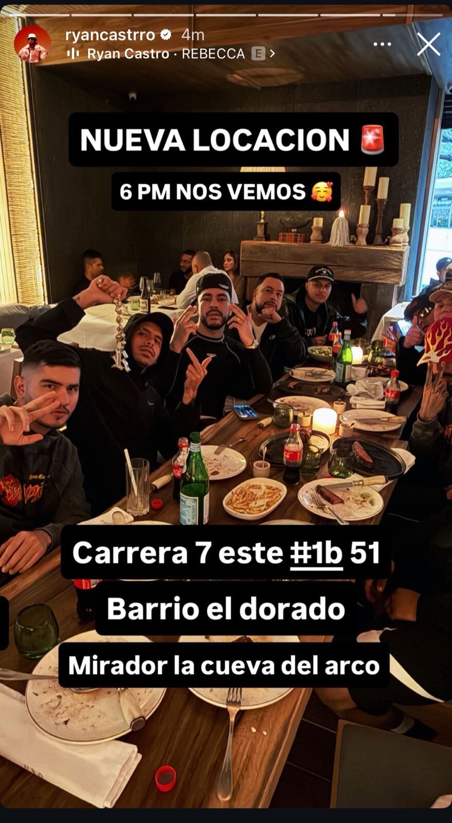 Esta sería la nueva locación del concierto de Ryan Castro.