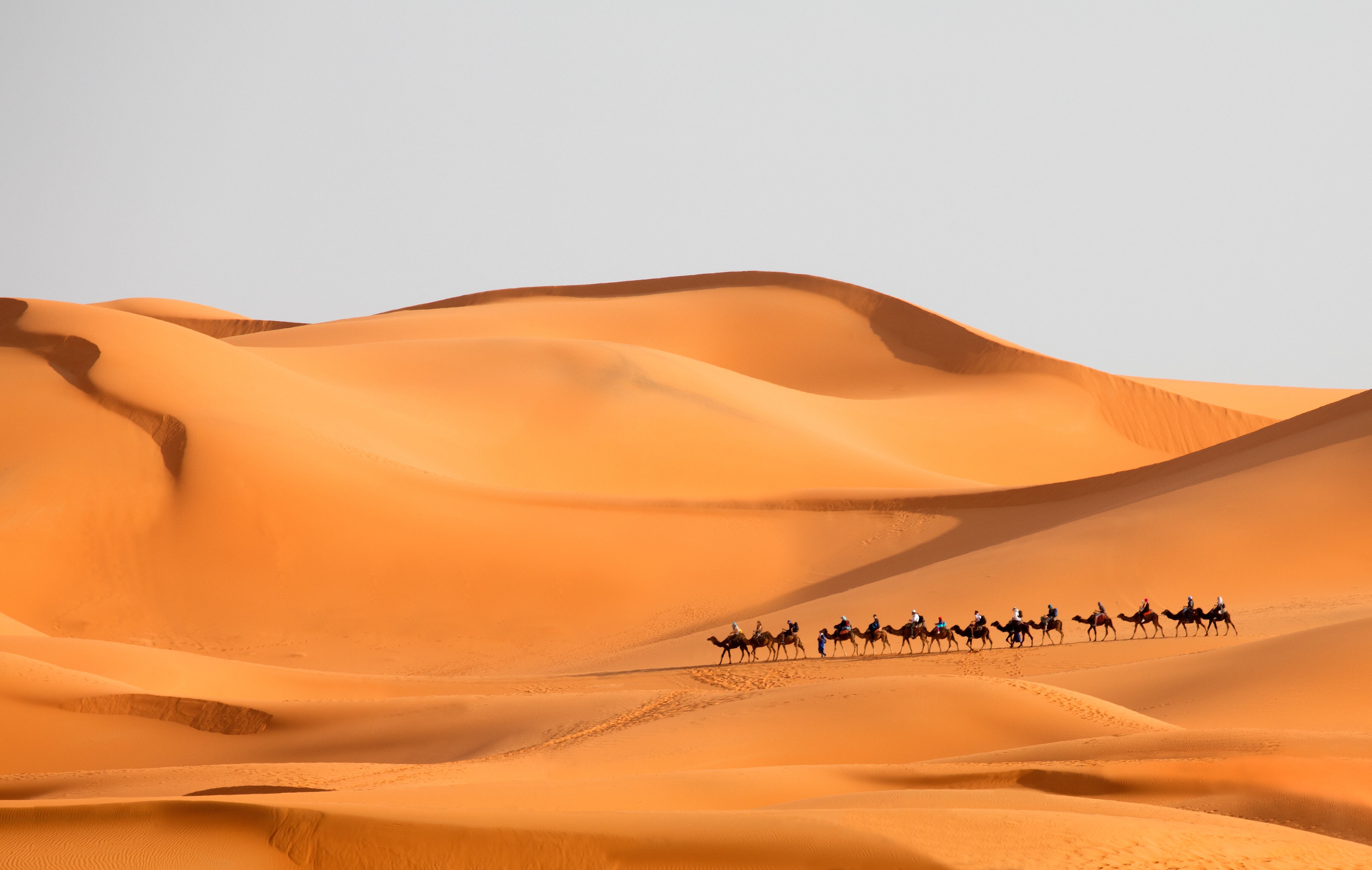 Desierto del Sahara en Marruecos, África.