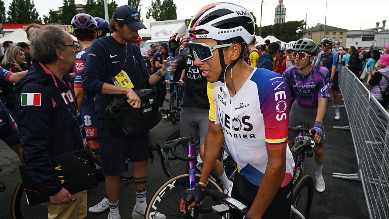 Egan Bernal durante el Giro de Italia 2025.