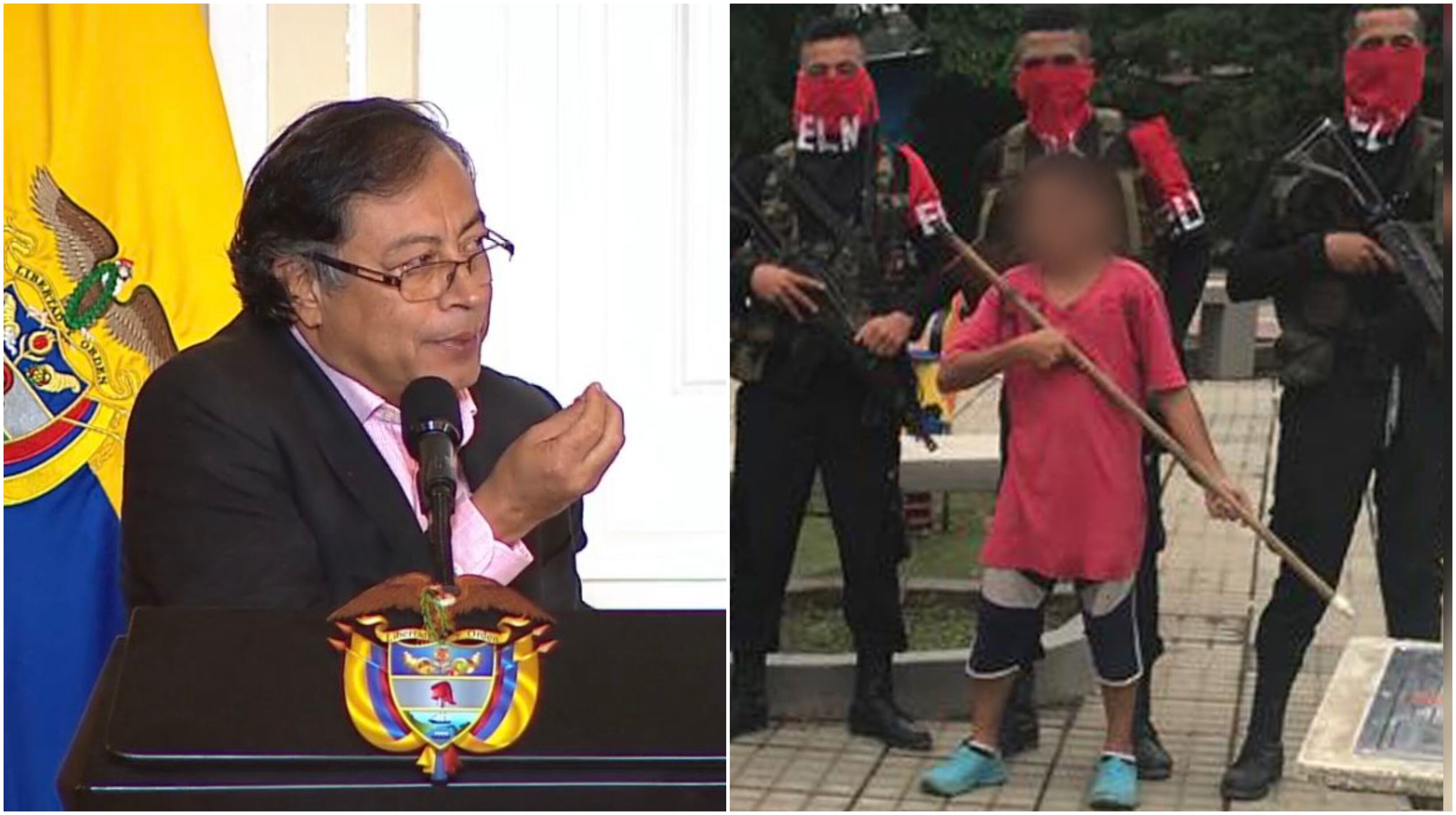 Presidente Gustavo Petro y ELN