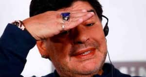 Diego Maradona tuvo un agitado primer día como presidente del Dinamo Brest