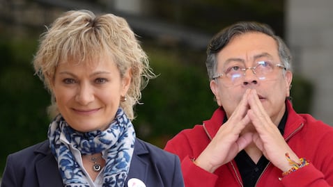 Selin Esen y Gustavo Petro
