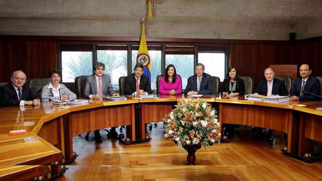 La Corte Constitucional en pleno.