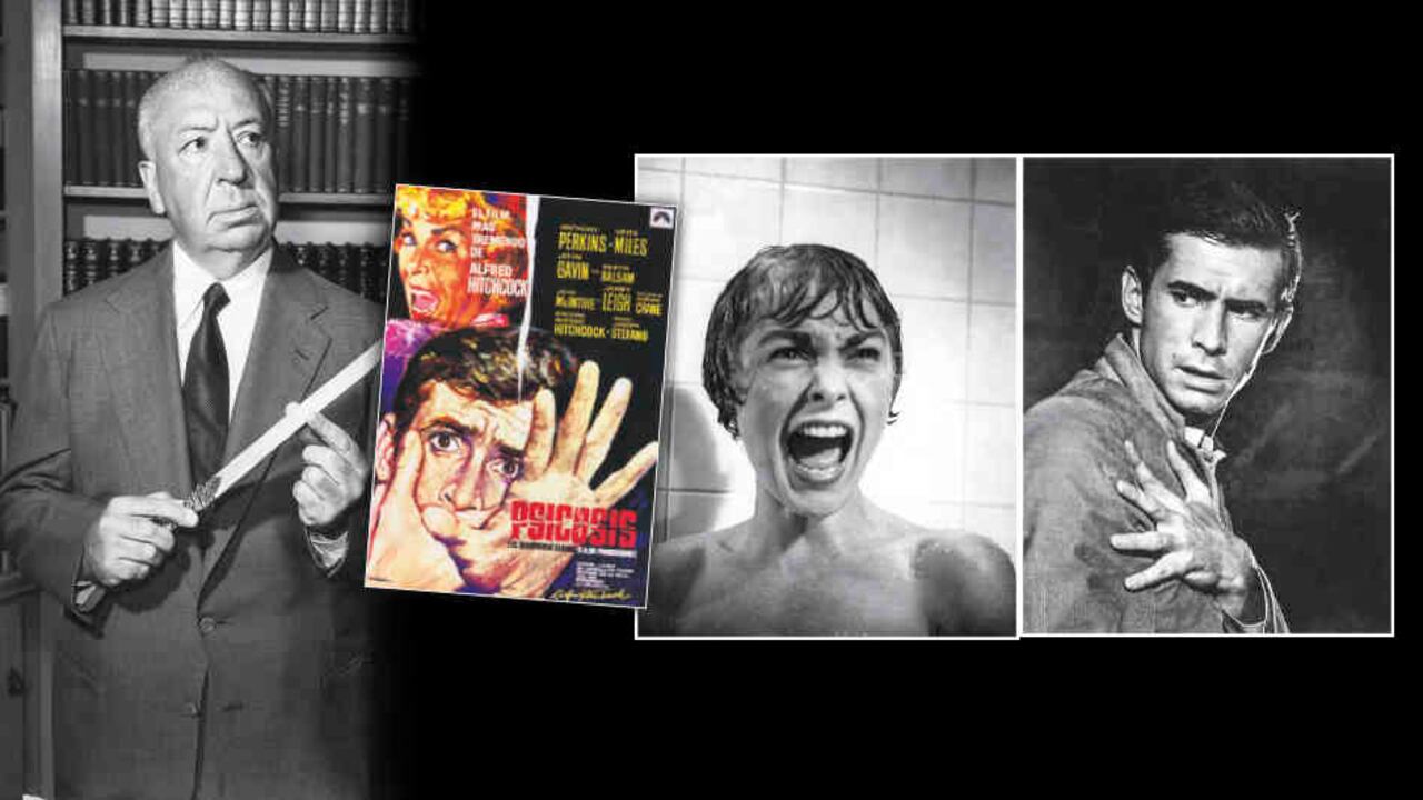 Psicosis de Alfred Hitchcock: la escena en la que el perturbado Norman Bates, interpretado por Anthony Perkins, apuñala en la ducha a Marion Crane, el personaje de Janet Leigh, es una de las más famosas de la historia del cine