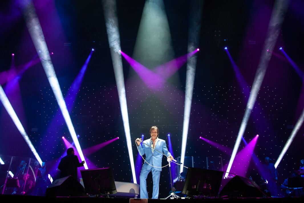 Roberto Carlos en su Tour México 2022, el 27 de agosto en Ciudad de México. Foto: Caio Girardi.