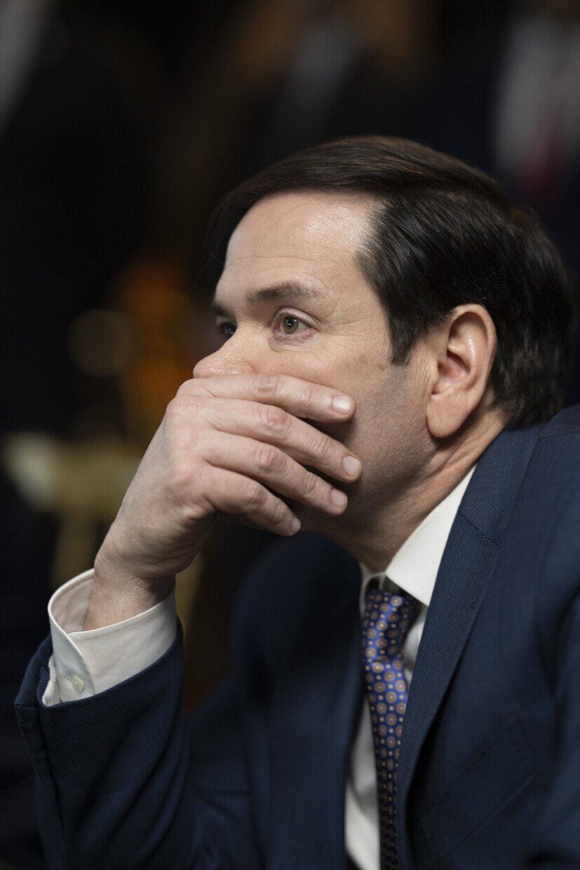 Marco Rubio detallando la operación desde Mar-a-Lago