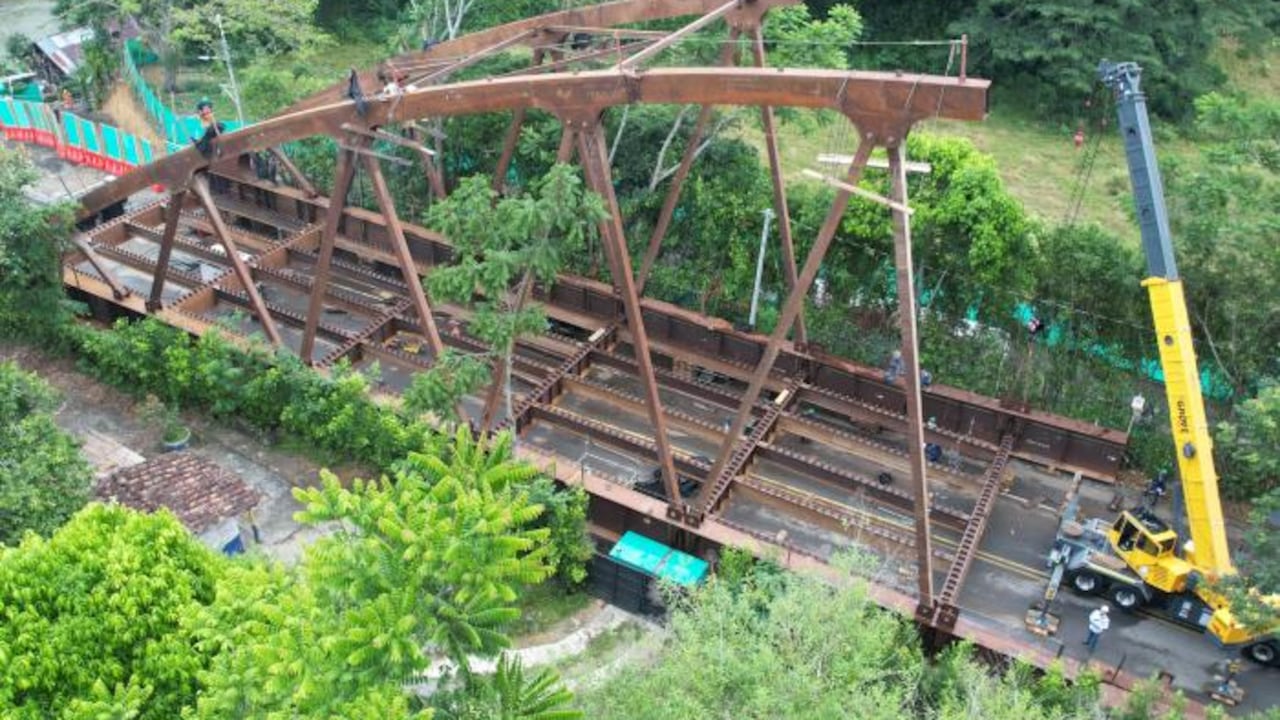 Así se encuentra actualmente el puente.