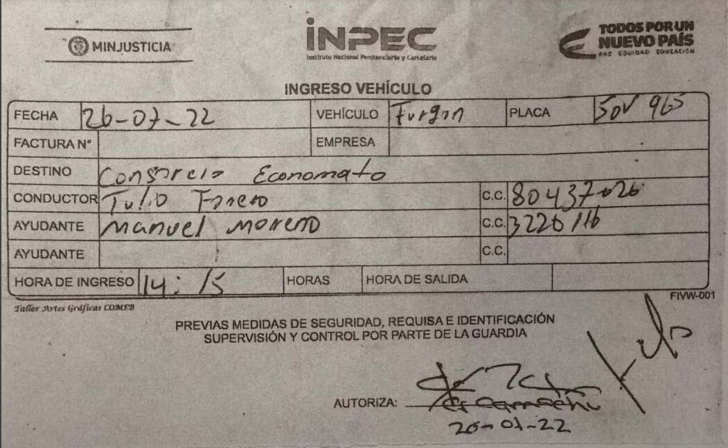 La fiesta de despedida que le tenían a alias Falcón en La Picota