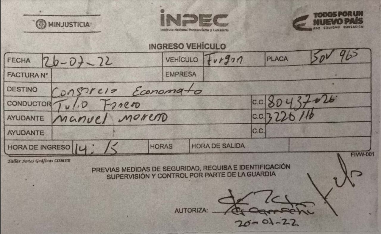 La fiesta de despedida que le tenían a alias Falcón en La Picota