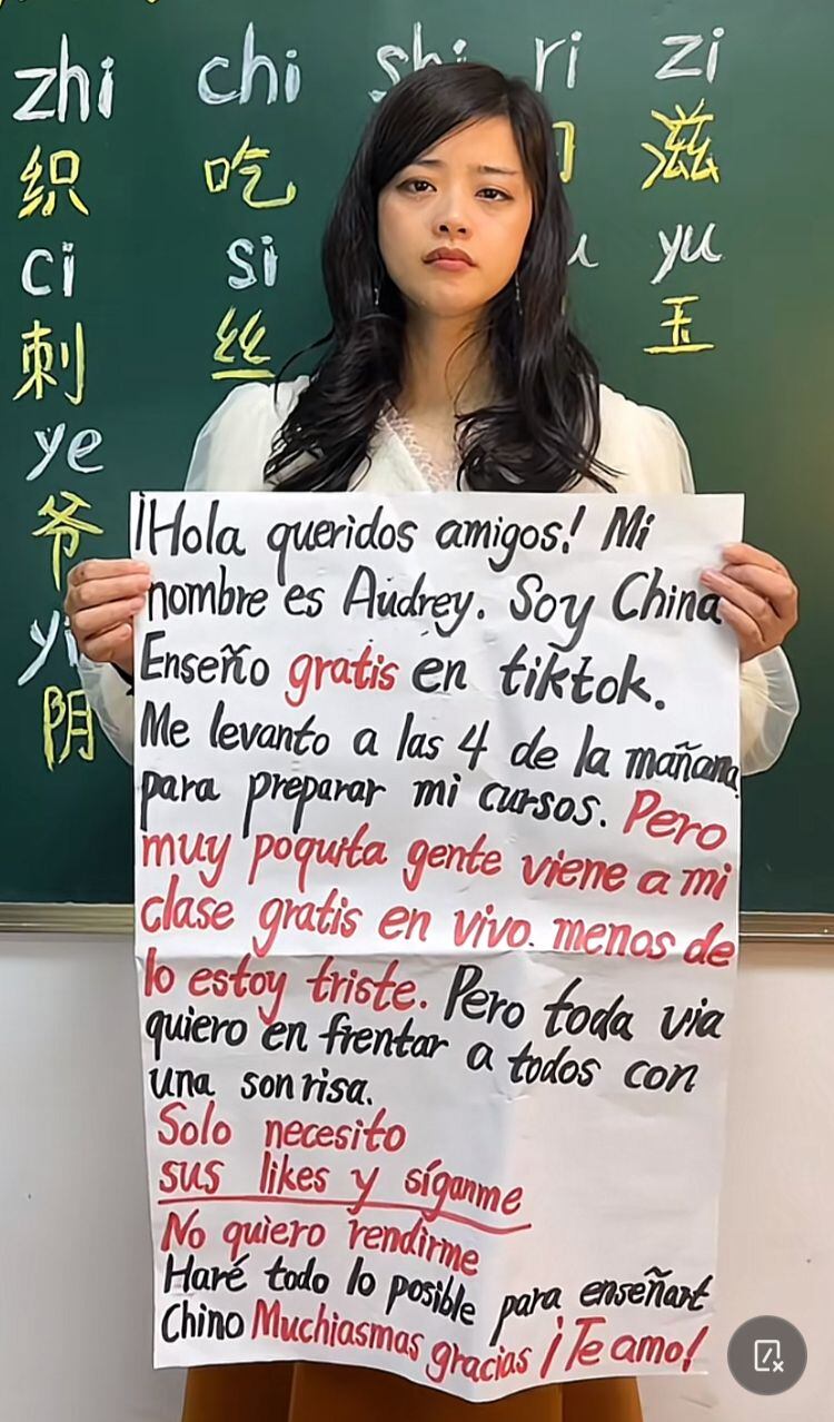 Profesora triste