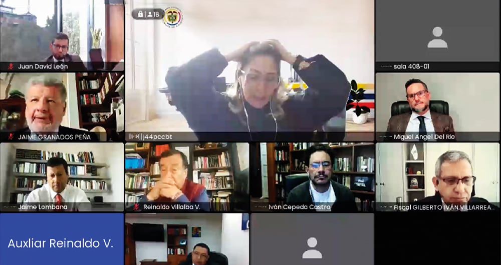 La audiencia se llevó a cabo de forma virtual.