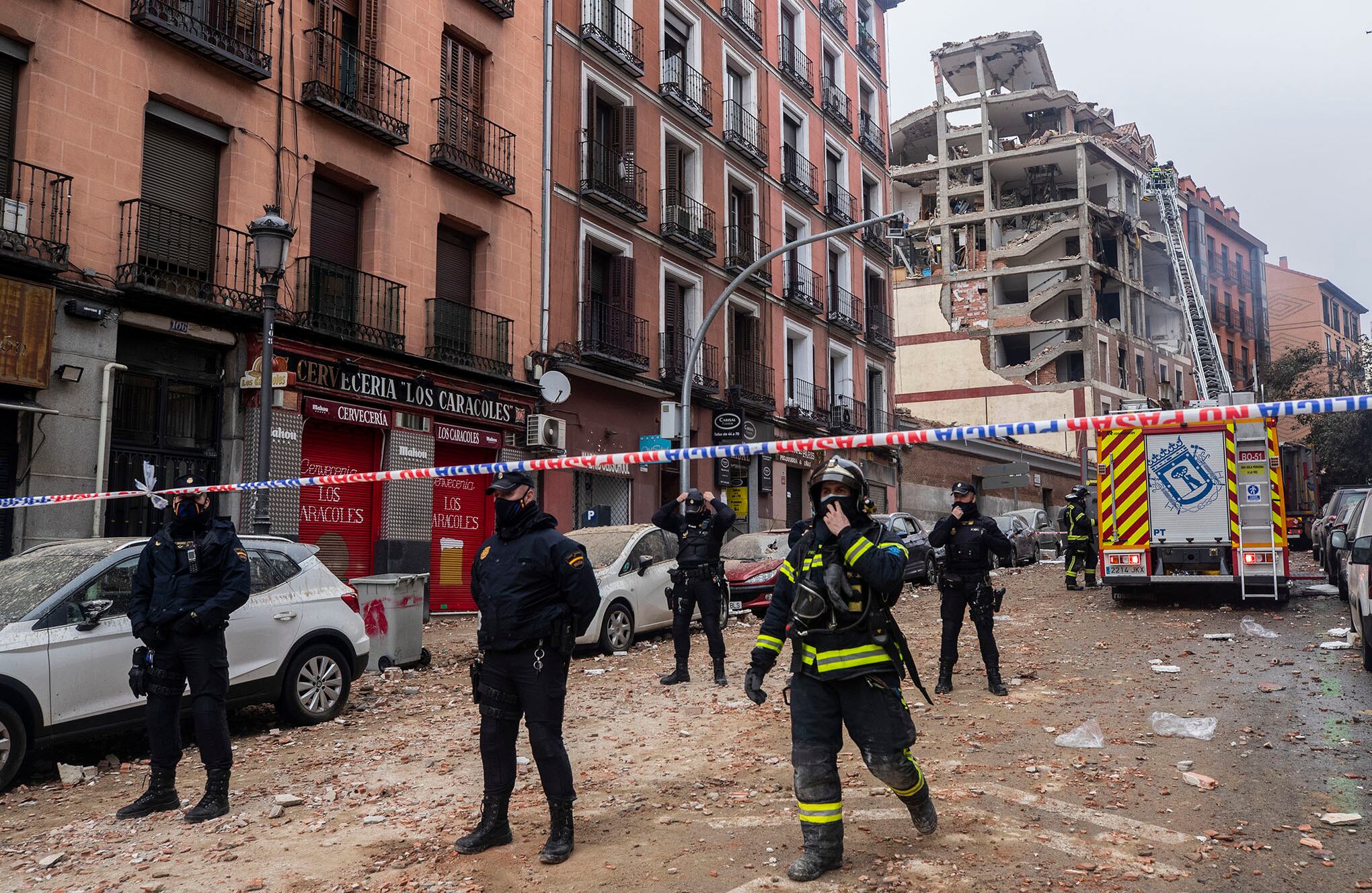 Explosión en Madrid.