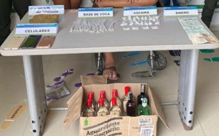 Elementos incautados en Bolívar