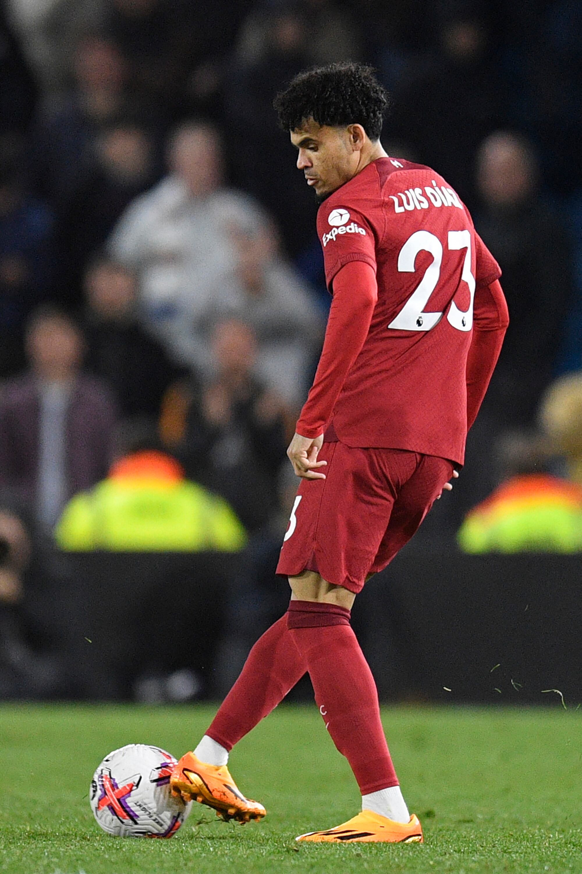 Luis Díaz en su regreso con Liverpool.