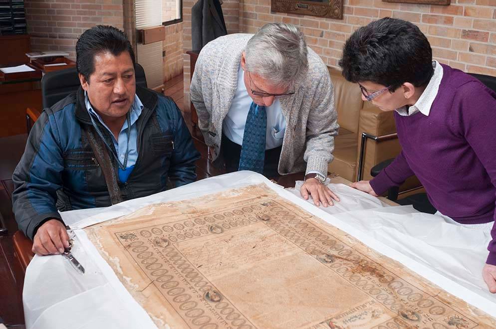 Entrega del Acta de Revolucion