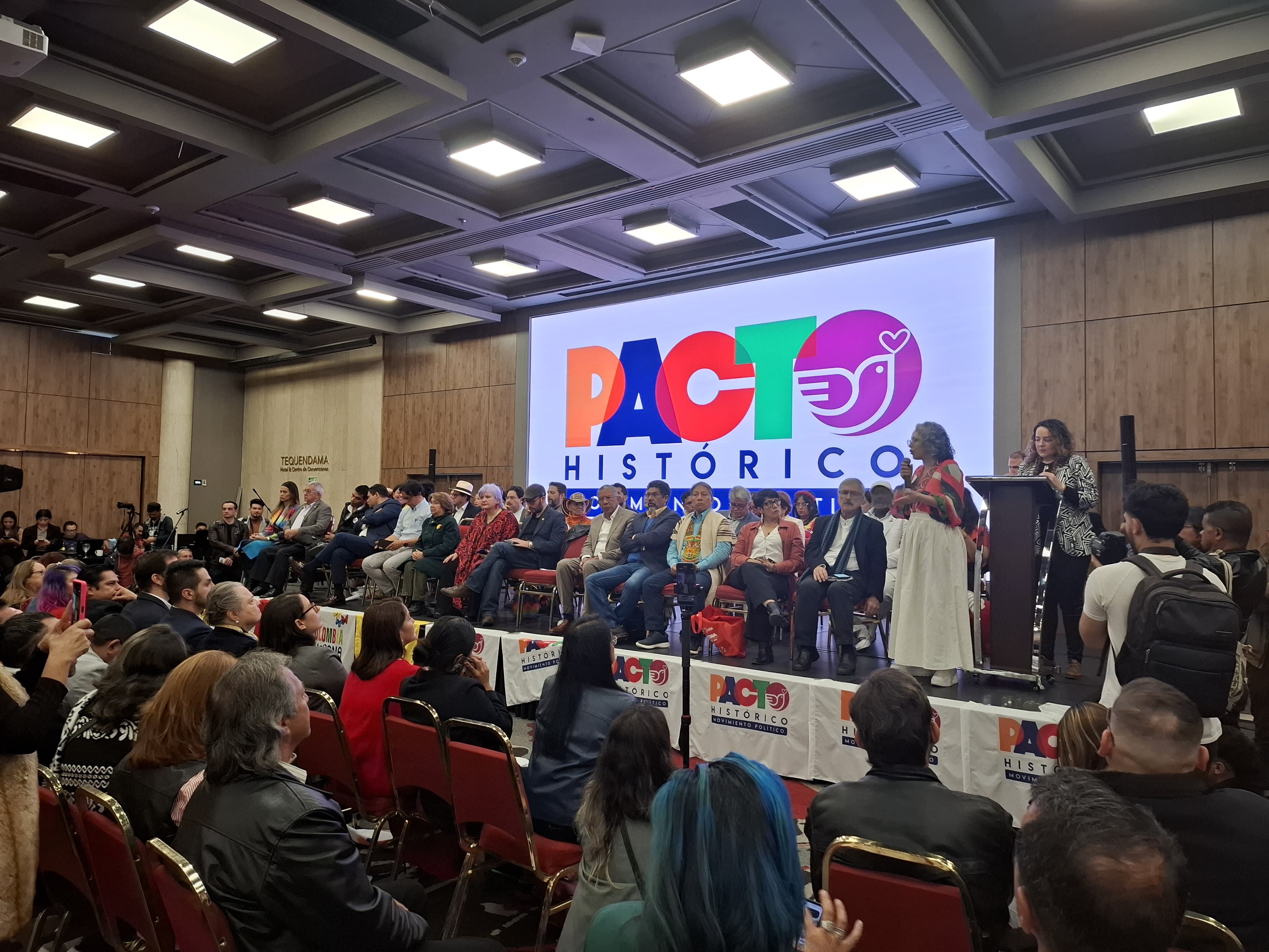 Los líderes del movimiento político Pacto Histórico.