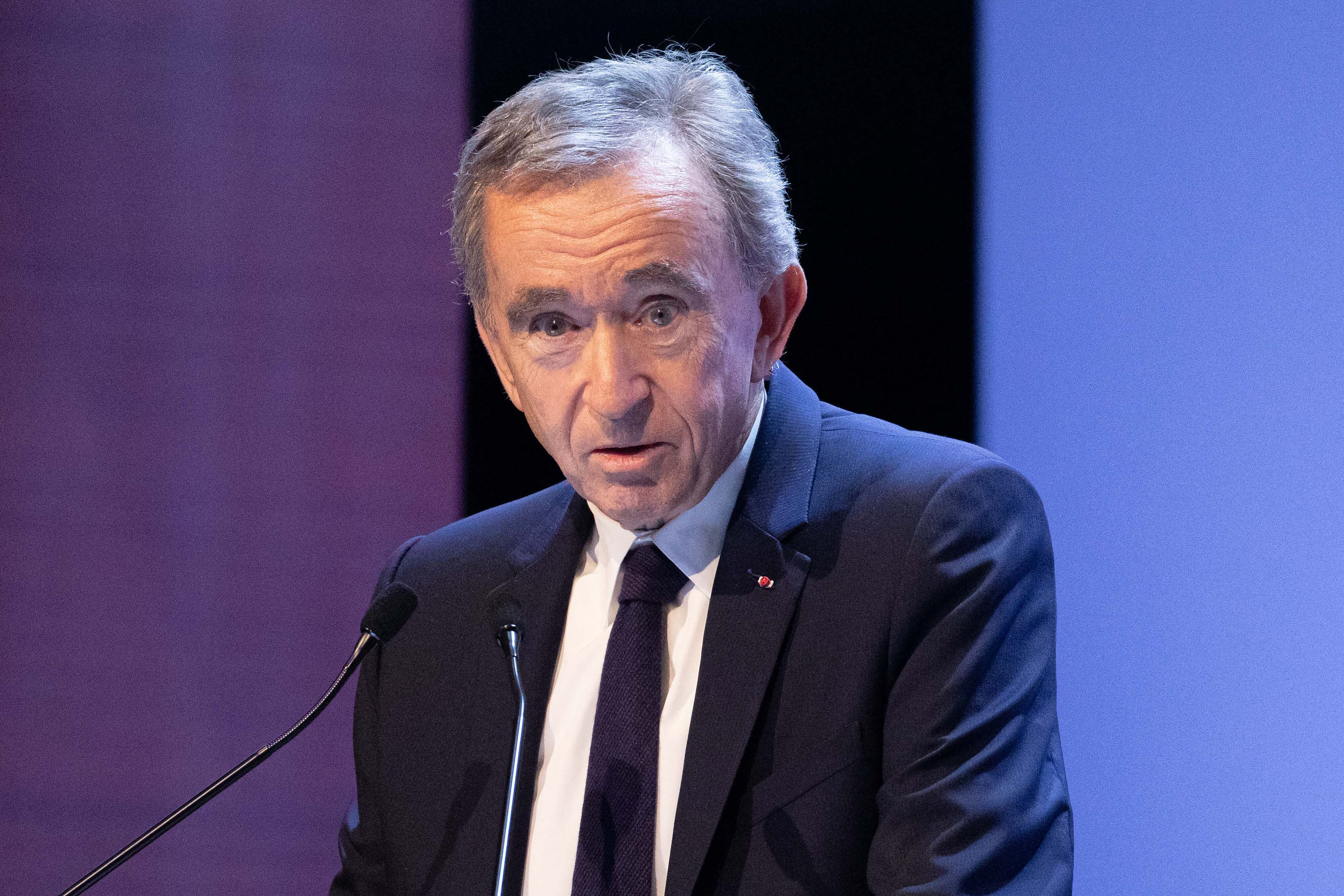 Bernard Arnault, CEO de LVMH Photographer: Christophe Morin/Bloomberg via Getty Images