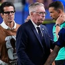 Ancelotti y Raphinha en el juego de Brasil contra Haití por el Mundial 2026.