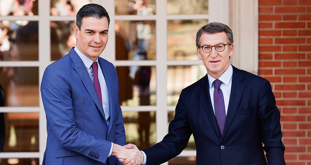 Este domingo, Pedro Sánchez, presidente español y líder del PSOE, enfrentará a Alberto Núñez Feijóo, cabeza del PP y favorito, según las encuestas, a ganarle.